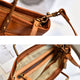 YAAGLE Women Tanned Leather Asymmetric Patchwork Handbag YG375 - YAAGLE.com