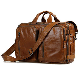 YAAGLE Multi-functional Real Leather Hand Briefcase Business Backpack YG7014 - YAAGLE.com