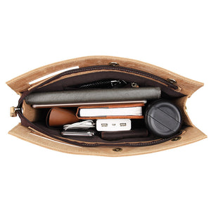YAAGLE Men's Crazy Horse Leather Business Document Bag YGA0011 - YAAGLE.com