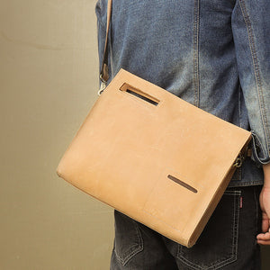 YAAGLE Men's Crazy Horse Leather Business Document Bag YGA0011 - YAAGLE.com