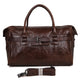 YAAGLE Men's Wax Leather Luggage Handbag YG7079Q - YAAGLE.com