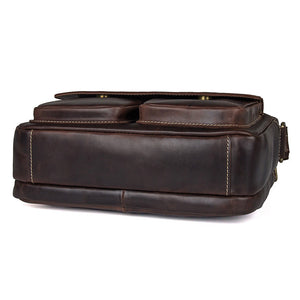 YAAGLE Men's Portable Real Leather Business Shoulder Bag YG1043X - YAAGLE.com