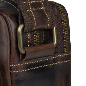 YAAGLE Men's Portable Real Leather Business Shoulder Bag YG1043X - YAAGLE.com