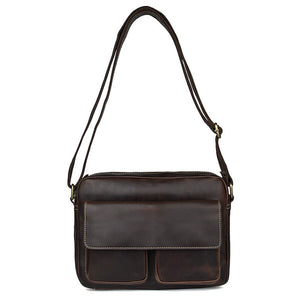 YAAGLE Men's Portable Real Leather Business Shoulder Bag YG1043X - YAAGLE.com