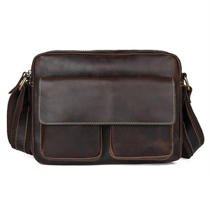 YAAGLE Men's Portable Real Leather Business Shoulder Bag YG1043X - YAAGLE.com