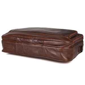 YAAGLE Men's Genuine Leather Business Travel Handbag YG7005Q - YAAGLE.com