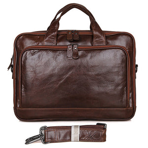 YAAGLE Men's Genuine Leather Business Travel Handbag YG7005Q - YAAGLE.com