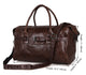 YAAGLE Men's Wax Leather Luggage Handbag YG7079Q - YAAGLE.com