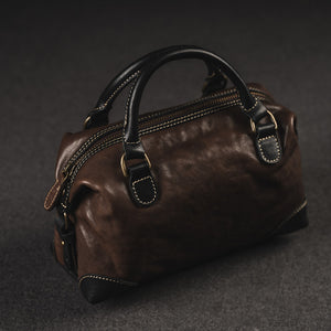 YAAGLE Women Real Leather Contrast Color Soft Top-Handle Bag Tote YG222 - YAAGLE.com
