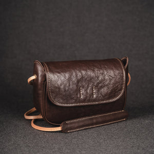 YAAGLE Women Tanned Leather Mini Cross Body Bag YG81680 - YAAGLE.com