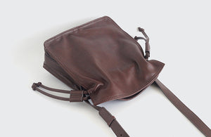 YAAGLE Female Real Leather Drawstring Bucket Shoulder Bag YGG21868 - YAAGLE.com