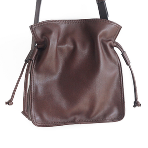 YAAGLE Female Real Leather Drawstring Bucket Shoulder Bag YGG21868 - YAAGLE.com