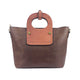 YAAGLE Personalized Women Contrast Color Leather Handbag Set YGA031 - YAAGLE.com