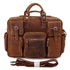 YAAGLE Multi-pockets Real Leather Hand Briefcase for Men YG7028