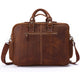 YAAGLE Multi-pockets Real Leather Hand Briefcase for Men YG7028 - YAAGLE.com