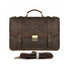 YAAGLE Exquisite Crazy Horse Leather Briefcase 14 Inch Laptop Business Handbag YG7397