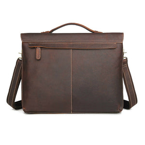 YAAGLE Men's Vintage Real Leather Laptop Business Handbag YG7090 - YAAGLE.com