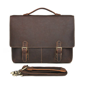 YAAGLE Men's Vintage Real Leather Laptop Business Handbag YG7090 - YAAGLE.com