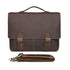 YAAGLE Men's Vintage Real Leather Laptop Business Handbag YG7090