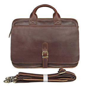 YAAGLE Multi-pockets Crazy Horse Leather Briefcase Handbag for Men YG6020 - YAAGLE.com