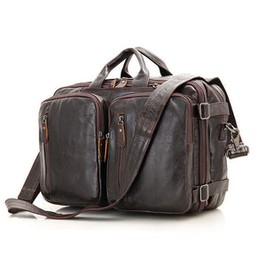 YAAGLE Multi-functional Real Leather Hand Briefcase Business Backpack YG7014 - YAAGLE.com