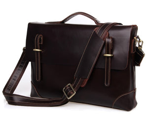 YAAGLE Men's Genuine Leather Business Briefcase Handbag YG7228Q - YAAGLE.com