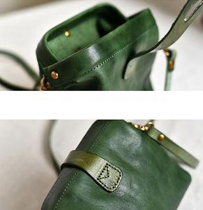 YAAGLE Women Vintage Vegetable Soft Tanned Leather Shoulder Bags YG291 - YAAGLE.com
