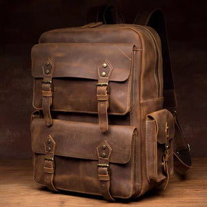 YAAGLE Vintage Leather Backpack YG9980 - YAAGLE.com