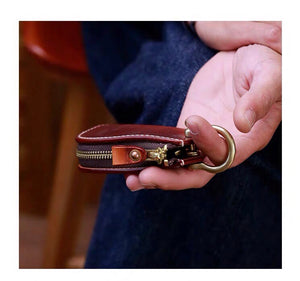YAAGLE High Quality Handmade Men's Leather Key Case Leather Key Holder  YG7432 - YAAGLE.com