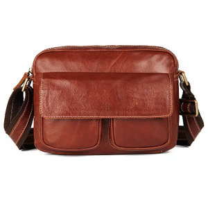 YAAGLE Top Crazy Horse Leather Sling Bag Mens Leather Bag Crossbody Bag for Men YG9754 - YAAGLE.com