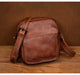 YAAGLE vintage crazy horse genuine cowhide leather sling bag YG5885 - YAAGLE.com