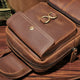 YAAGLE Men Cross Chest Leather Sling Bag with 2 pocket YG20729