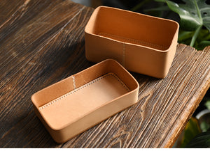 Vegetable Tanned Leather Storage Bag For Men