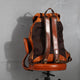 YAAGLE Mens' Unique Large Capacity Tanned Leather Travel Business Backpack YG8622