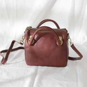 YAAGLE Female Vintage Handmade Real Leather Flap Handbag YG8854 - YAAGLE.com