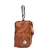 YAAGLE Vintage Key Holders for Men Genuine Leather Male Zipper Key Wallet Bag Cow Leather Key Case card holder YG6540