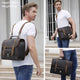 YAAGLE Men's Vintage Leather backpack Satchel Convertible Casual Outdoor Travel School Table Case Multi-Purpose 15.6 Inch Laptop Bag YG7711 - YAAGLE.com
