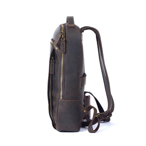 YAAGLE Vintage Horse Leather Shoulder Bag Handmade Backpack YG20805