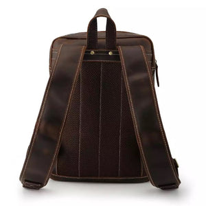 YAAGLE Latest Design Retro Laptop Bagpack Full Grain Leather Backpack Men YG5433 - YAAGLE.com