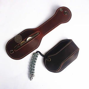 YAAGLE Vintage Leather coin Purse men outdoor Utility Self-Defense EDC Tool Wallet YG5203