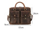 YAAGLE  Men's Vintage Genuine Leather Briefcase Messenger Bag  YG0822