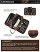 Genuine Leather Toiletry Bag