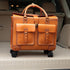 19 Inch Leather Vintage Trolley Luggage