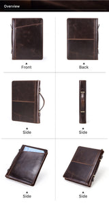 YAAGLE  New Arrival Retro Crazy Horse Texture Zipper Multifunctional Tablet PC Protective Leather Case for 11 / 10.5 / 9.7 inch Tablet YG0830