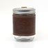 YAAGLE Handcrafted HORWEEN CXL Leather Glass Mason Jar Sleeve Handle Holder Grip Mug Cozy  for 16 oz. Ball Jars YG7650