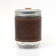 YAAGLE Handcrafted HORWEEN CXL Leather Glass Mason Jar Sleeve Handle Holder Grip Mug Cozy  for 16 oz. Ball Jars YG7650
