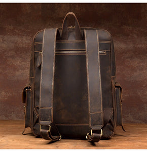 YAAGLE Vintage Leather Backpack YG9980 - YAAGLE.com