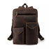 YAAGLE Latest Design Retro Laptop Bagpack Full Grain Leather Backpack Men YG5433
