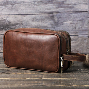 Genuine Leather Toiletry Bag