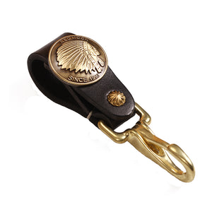 YAAGLE Leather Clasp Key Fob